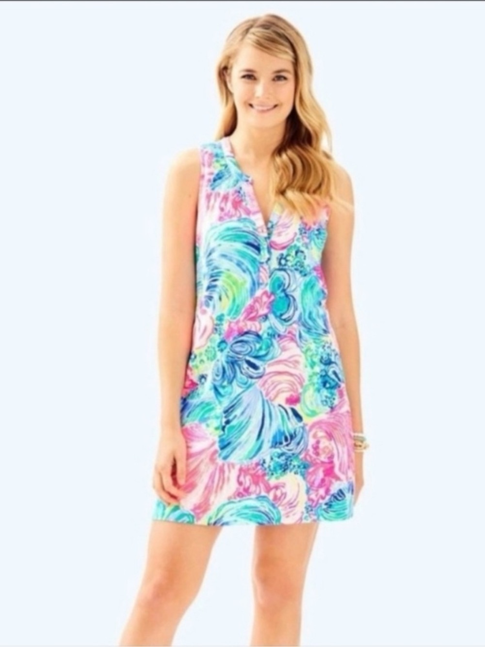 Lilly Pulitzer Essie Dress Shell of a Party Sleeveless XL - Picture 4 of 6